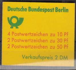 10 - Berlin Markenheftchen MH 10 a II oZ 