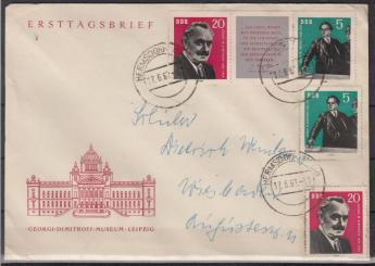 0893 - DDR Nr. 893 + 894 auf Vorersttags-FDC 