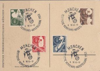 167 - Bund Deutsche Verkehrsausstellung Nr. 167-170 