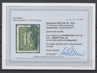 159 - Deutsches Reich Infla Nr. 159 b 
