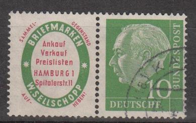 0183 - Bund Heuß-Zusammendruck W4 