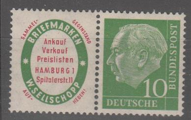 0183 - Bund Heuß-Zusammendruck W4 