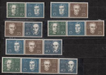 315 - Bund Block 2 - komplette Zusammendruckgarnitur 