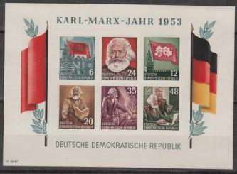 008 - DDR Marx-Block Nr. 8 B YI 