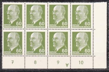 1080 - DDR Ulbricht Nr. 1080 DKZ A 