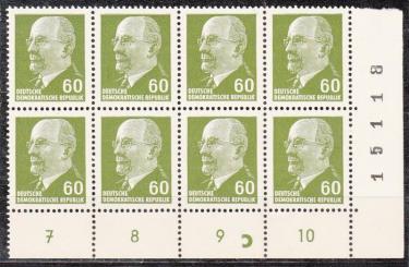 1080 - DDR Ulbricht Nr. 1080 DKZ C 