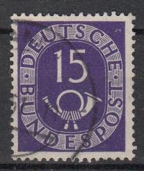 0129 - Bund Posthorn Plattenfehler Nr. 129 III 