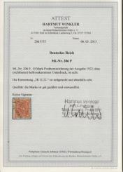 206 - Deutsches Reich Infla Nr. 206 F 
