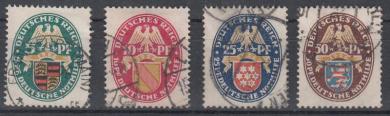 398 - Deutsches Reich Nothilfe Nr. 398-401 