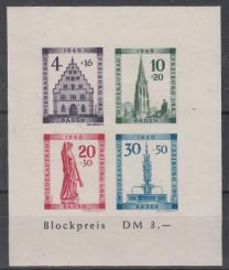 38 - Französische Zone Baden Block 1 B 
