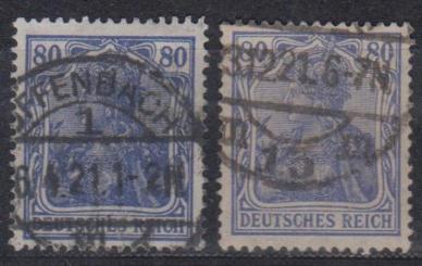 149 - Deutsches Reich Infla Nr. 149 II a+b 