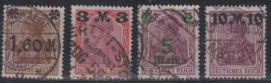 154 - Deutsches Reich Infla Nr. 154 IIa - 157 II 