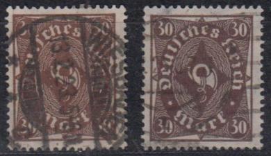 231 - Deutsches Reich Infla Nr. 231 a+b 