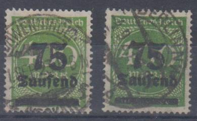 287 - Deutsches Reich Infla Nr. 287 a+b 
