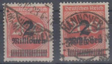 309 - Deutsches Reich Infla Nr. 309 Pa + Pb 