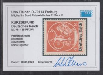 135 - Deutsches Reich Infla Nr. 135 XVI 
