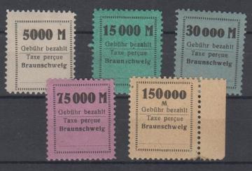 338 - Deutsches Reich Infla Gebührenzettel der Firma Borek 