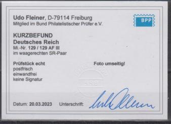 129 - Deutsches Reich Infla Nr. 129 AF III 