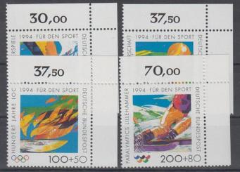 1717 - Bund Für den Sport 1994 Nr. 1717-1720 