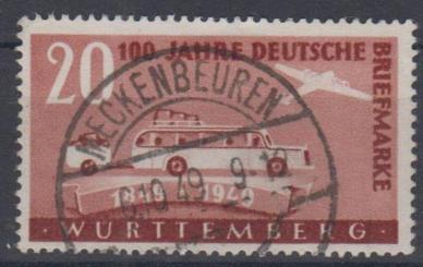 50 - Französische Zone Württemberg Nr. 50 I 