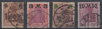 154 - Deutsches Reich Infla Nr. 154 IIa - 157 II 