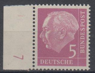 0179 - Bund Heuß lumogen Nr. 179y DZ 7 