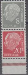 0182 - Bund Heuß-Zusammendruck S49 YII 