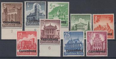 33 - Deutsche Besetzung 2. Weltkrieg Luxemburg Nr. 33-41 