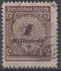 325 - Deutsches Reich Infla Nr. 325 BP 