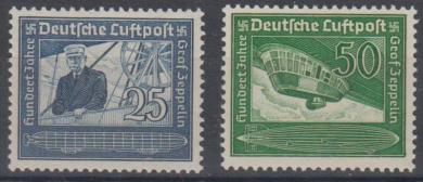 669 - Deutsches Reich Zeppelin Nr. 669 + 670 