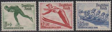 600 - Deutsches Reich Olympia Nr. 600-602 