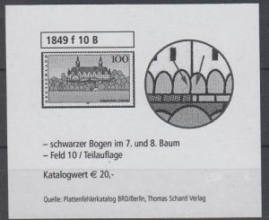 1849 - Bund Nr. 1849 f10 B 