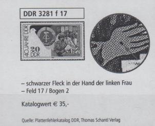 3281 - DDR Nr. 3281 F17 