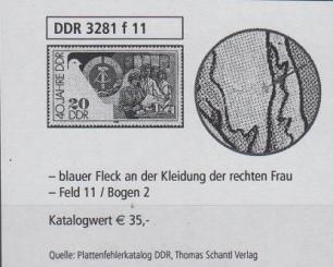 3281 - DDR Nr. 3281 f11 