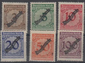 099 - Deutsches Reich Dienst Nr. 99 - 104 