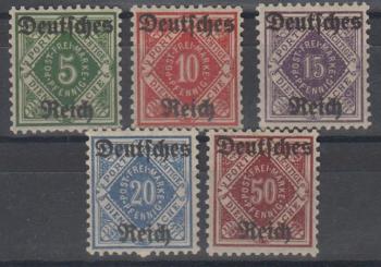 052 - Deutsches Reich Dienst Nr. 52-56 