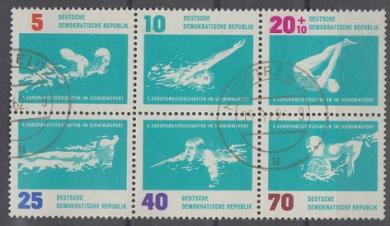 0907 - DDR Sechserblock Nr. 907-912 
