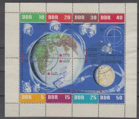 0926 - DDR Weltraum-Kleinbogen Nr. 926 - 933 