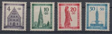 38 - Französische Zone Baden Nr. 38 A - 41 A 