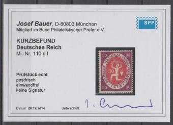 110 - Deutsches Reich Infla Nr. 110 c I 