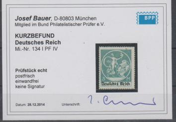 134 - Deutsches Reich Infla Nr. 134 IV 