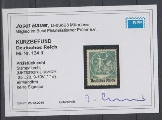 134 - Deutsches Reich Infla Nr. 134 II 