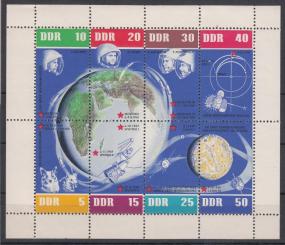 0926 - DDR Weltraum-Kleinbogen Nr. 926 - 933 