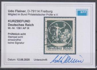 138 - Deutsches Reich Infla Nr. 138 II 