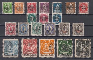 119 - Deutsches Reich Infla Nr. 119 - 138 + 133 II 