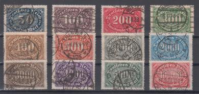 246 - Deutsches Reich Infla Nr. 246 - 257 