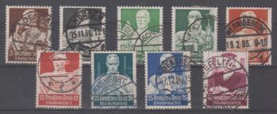 556 - Deutsches Reich Nothilfe Stände Nr. 556 - 564 