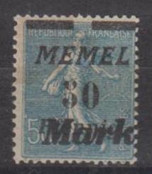 123 - Memel Nr. 123 a 
