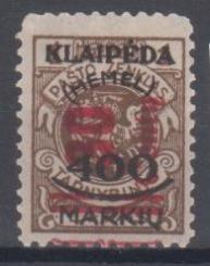 232 - Memel Nr. 232 III 