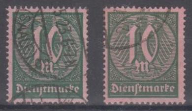 068 - Deutsches Reich Dienst Nr. 68 a + b 